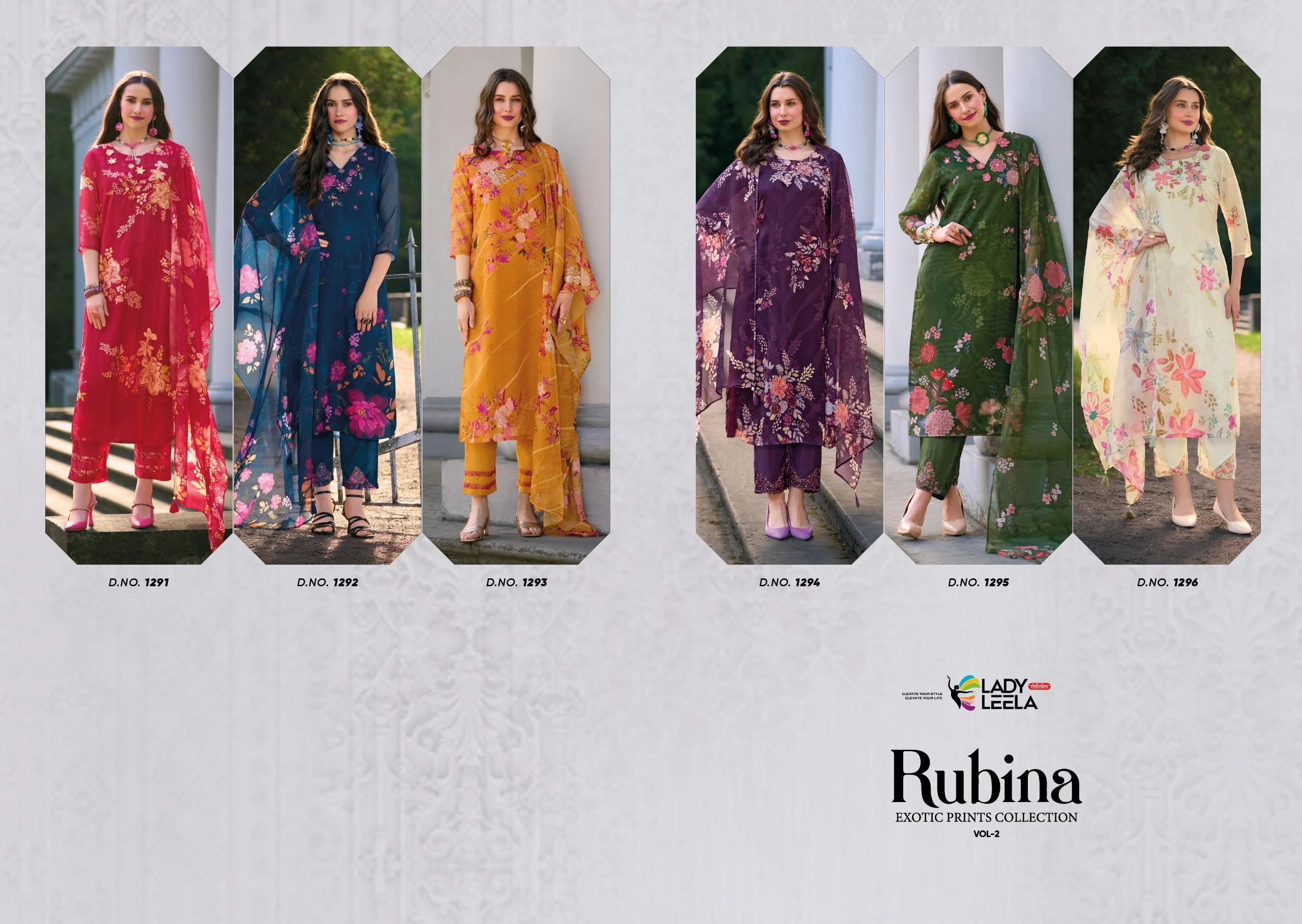 Lady Leela Rubina 2 Organza Wholesale Readymade Salwar Suit Catalog — Wholesale Readymade Suit, Lady Leela wholesale from Surat — view 6
